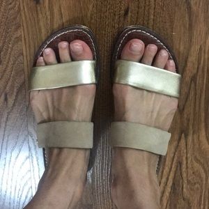 sam edelman gala slide sandal gold